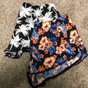 Two pairs of pink shorts